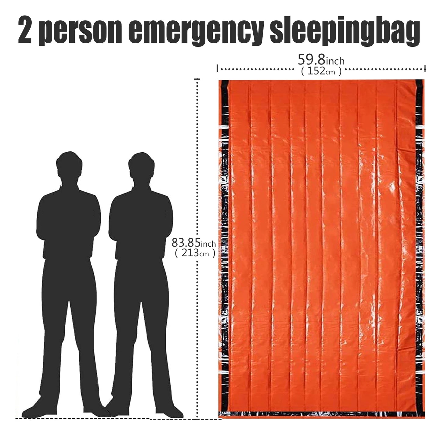 Emergency Sleeping Bag Survival Bag Survival Emergency Bivy Sack Portable Blanket Thermal Outdoor Camping Ultralight Gear