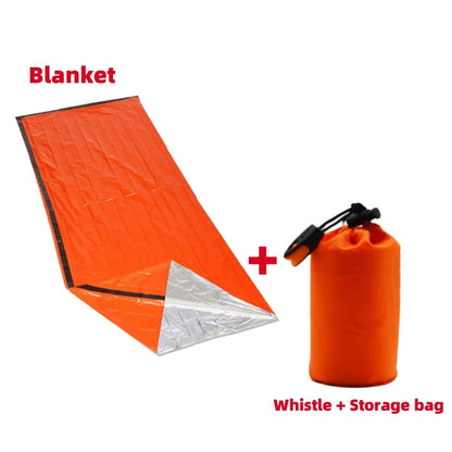 Emergency Sleeping Bag Ultra Waterproof Mylar Thermal Blankets Lightweight Survival Sleeping Bag Keep Warm for Camping Hiking