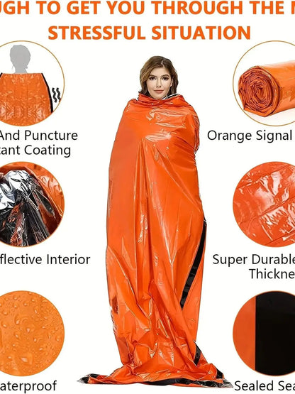 Emergency Sleeping Bag Survival Bag Survival Emergency Bivy Sack Portable Blanket Thermal Outdoor Camping Ultralight Gear