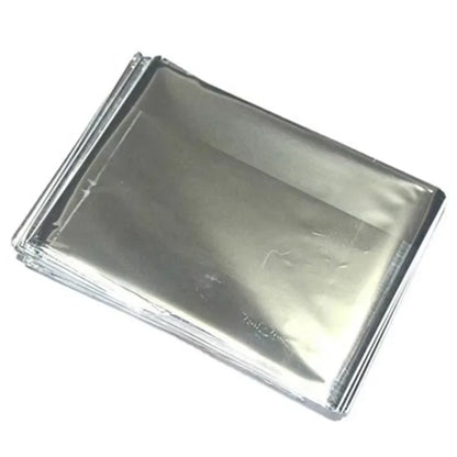 Emergency Blanket Outdoor Survive First Aid Rescue Kit Windproof Waterproof Foil Thermal Blanket for Camping Hiking