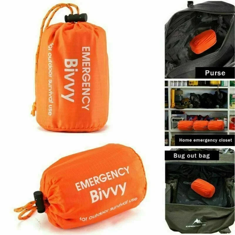 1-5 Pack Emergency Sleeping Bags Thermal Blanket Waterproof Outdoor Survival Gear