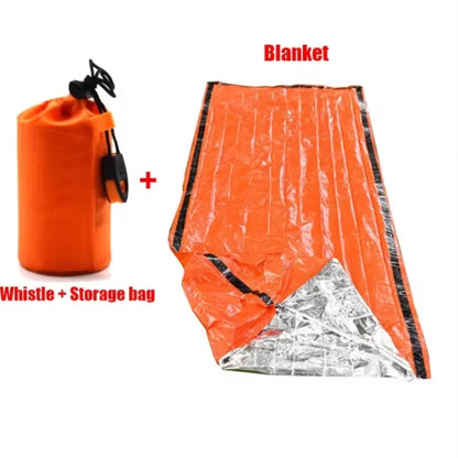 Emergency Sleeping Bag Ultra Waterproof Mylar Thermal Blankets Lightweight Survival Sleeping Bag Keep Warm for Camping Hiking